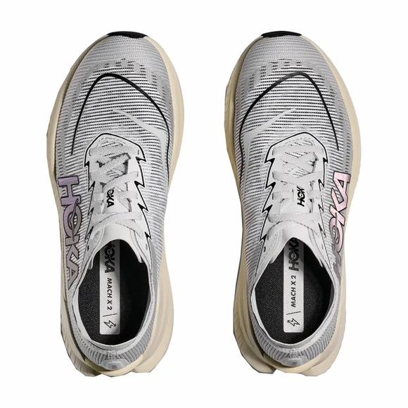 HOKA Mach X 2 Running Shoe - White/Cosmic Grey (Men 9US) main image 4